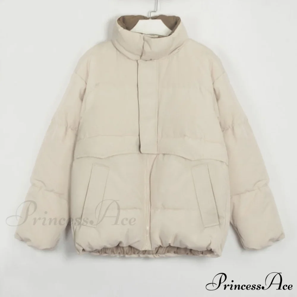Parka Solid Warm Outwear Coat - Image 3