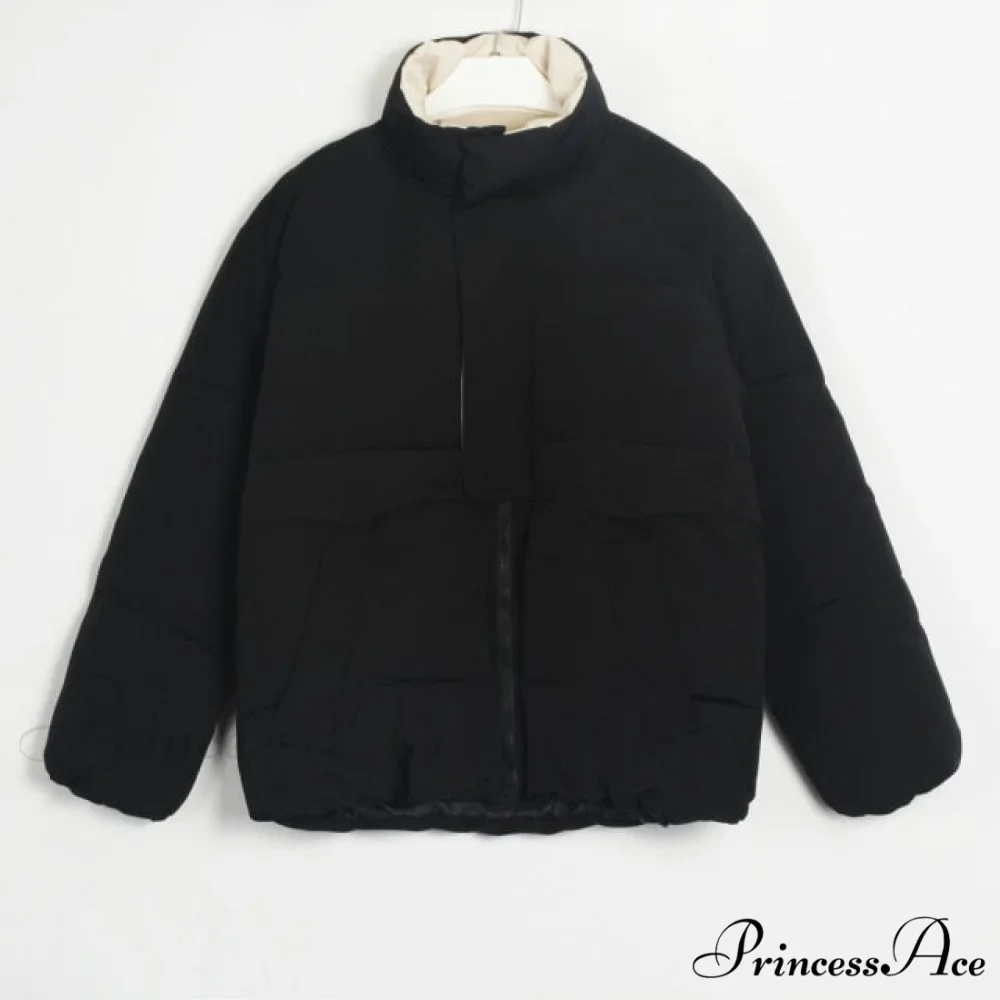 Parka Solid Warm Outwear Coat - Image 4