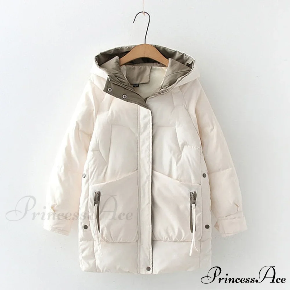 Long Warm Padded Parka Plus Size Coat - Image 3