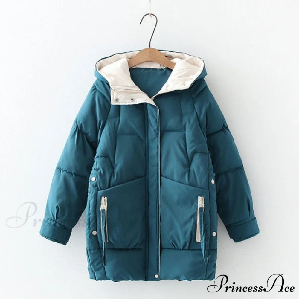 Long Warm Padded Parka Plus Size Coat - Image 5