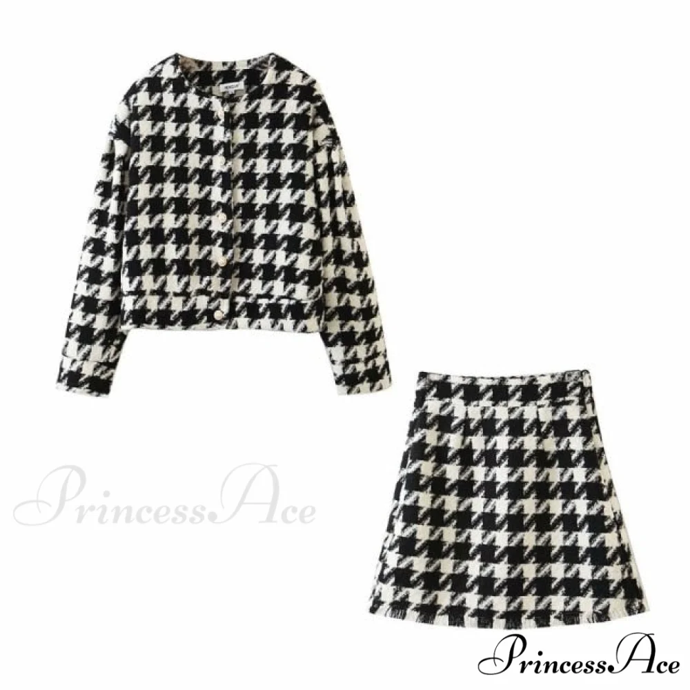 Top Tweet Blazer Mini A Line Skirts - Image 4