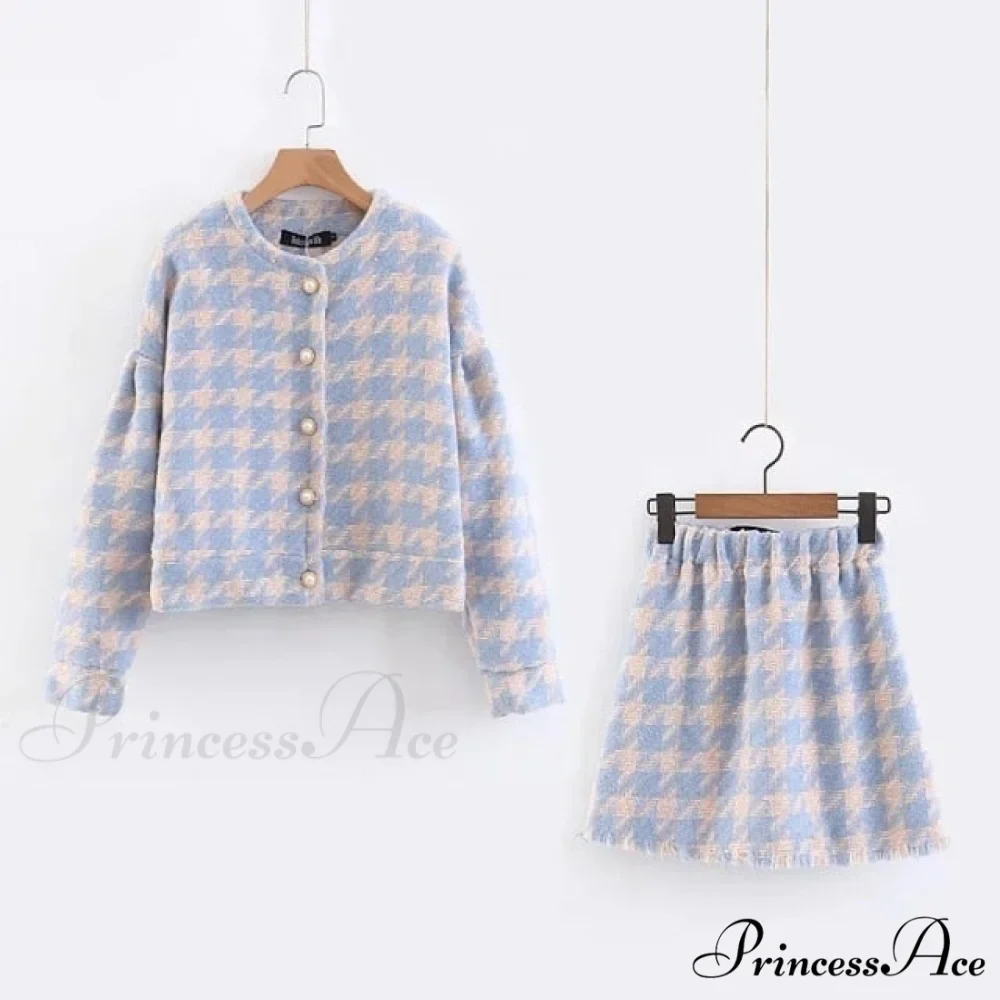 Top Tweet Blazer Mini A Line Skirts - Image 5