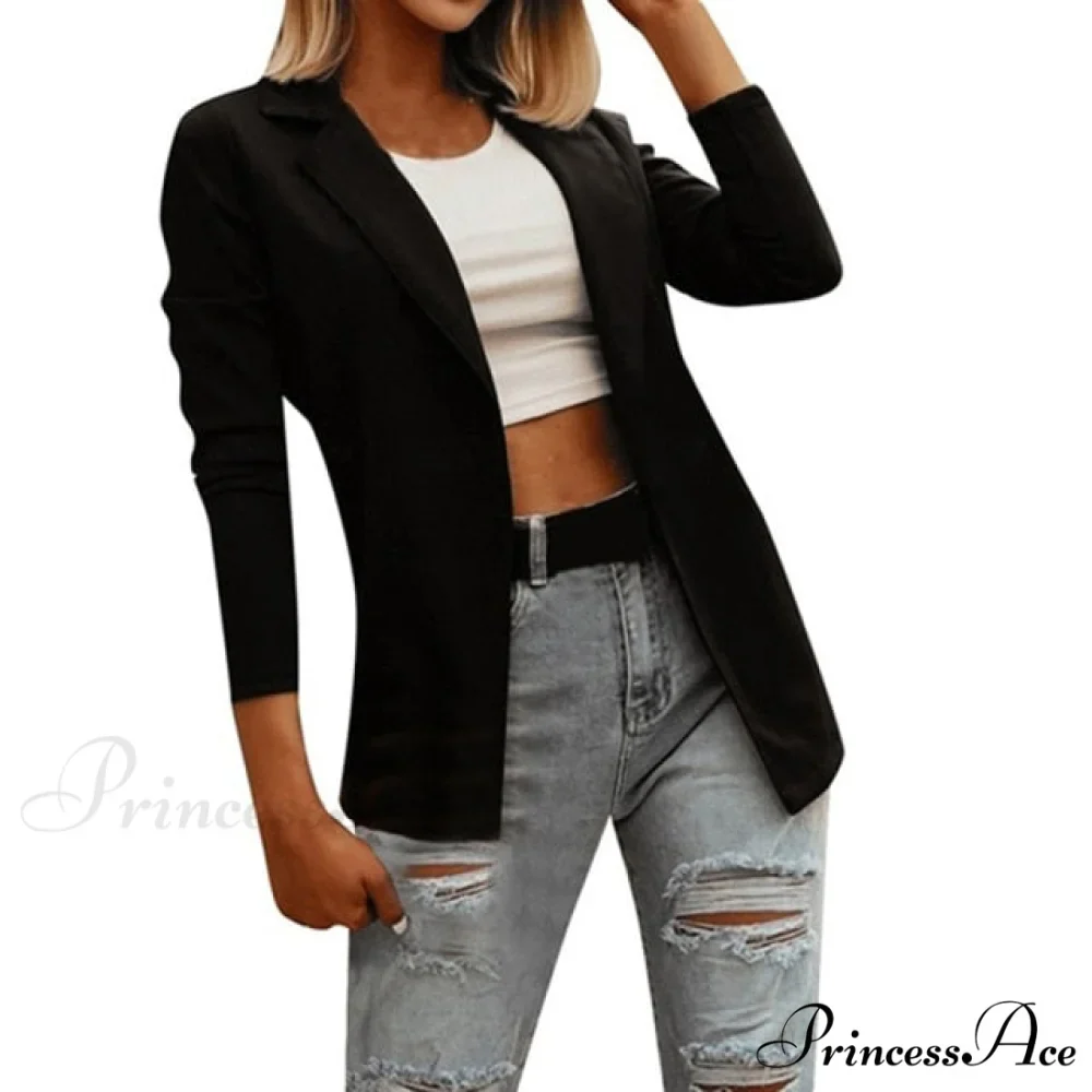 Office Ladies Elegant Comy Solid Color Blazers - Image 2