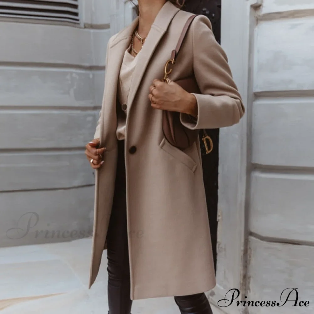 Lined Pocket Slim Outerwear Solid Casual Blazer - Image 3