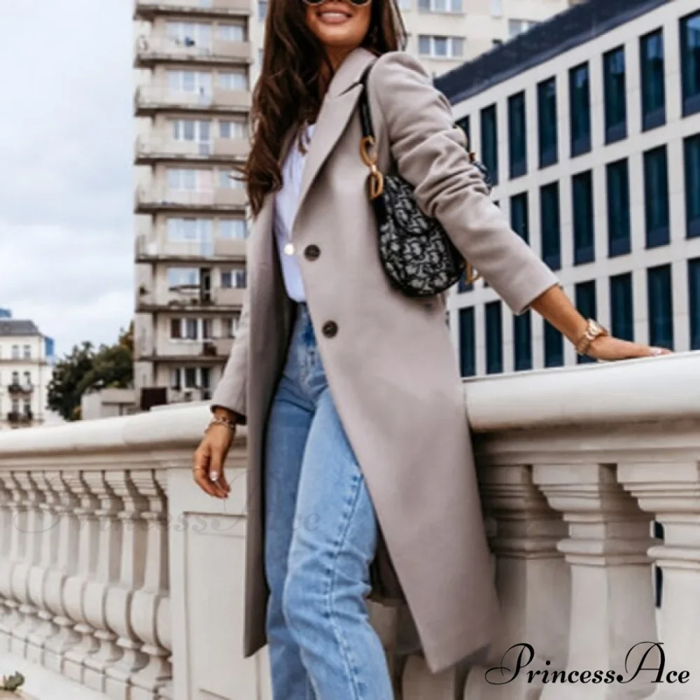 Lined Pocket Slim Outerwear Solid Casual Blazer - Image 7