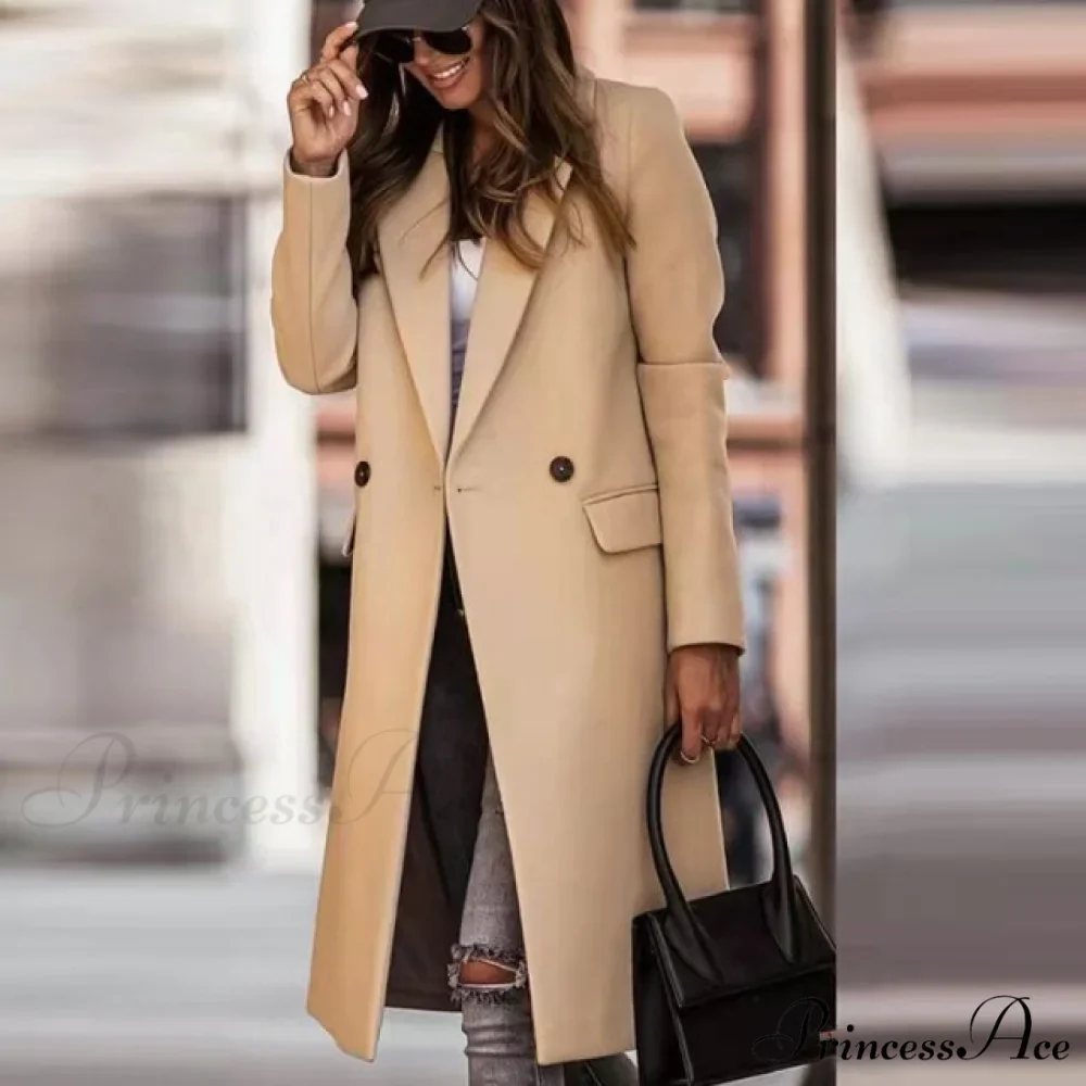 Lined Pocket Slim Outerwear Solid Casual Blazer - Image 8
