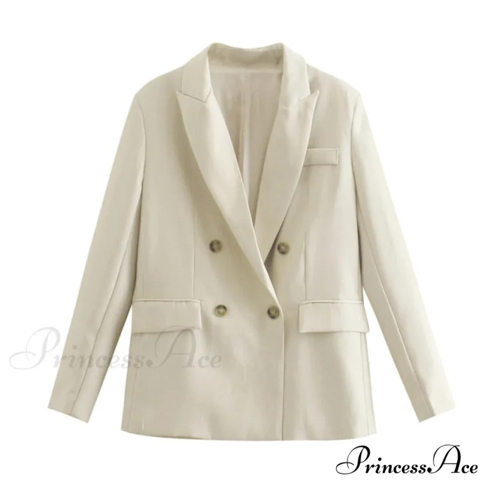 Double Breasted Blazer Coat - Image 2