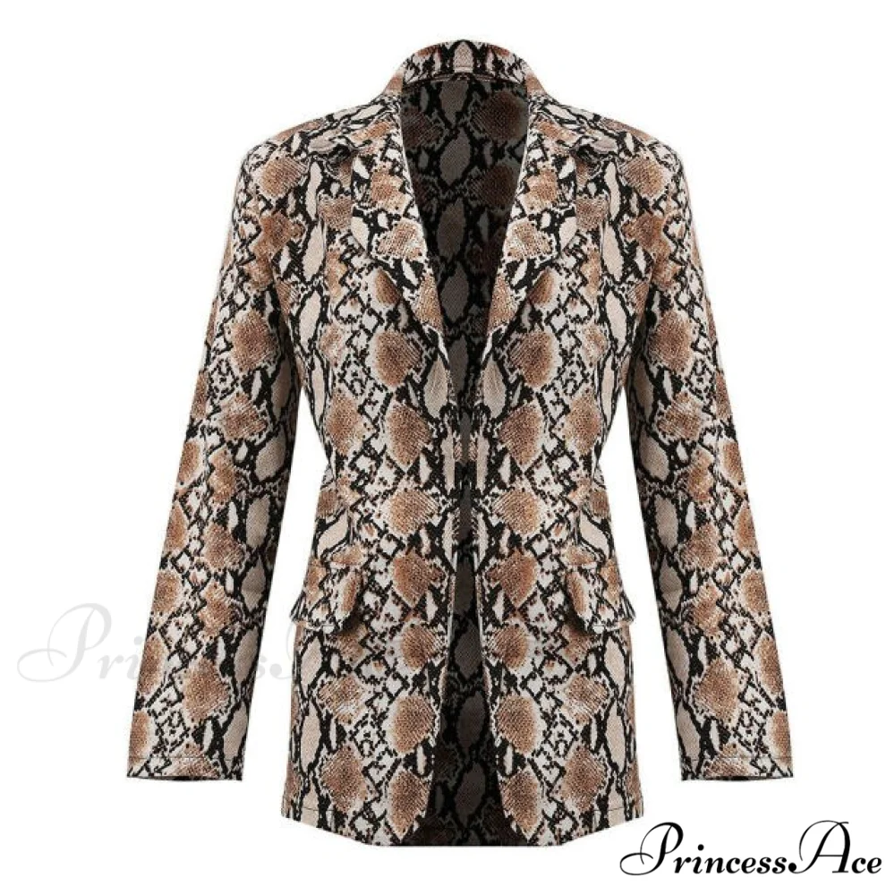 Long Sleeve Shawl Collar Suit Blazer - Image 4