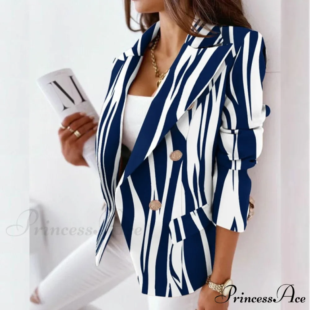 Office Lady Elegant Solid Blazer - Image 5