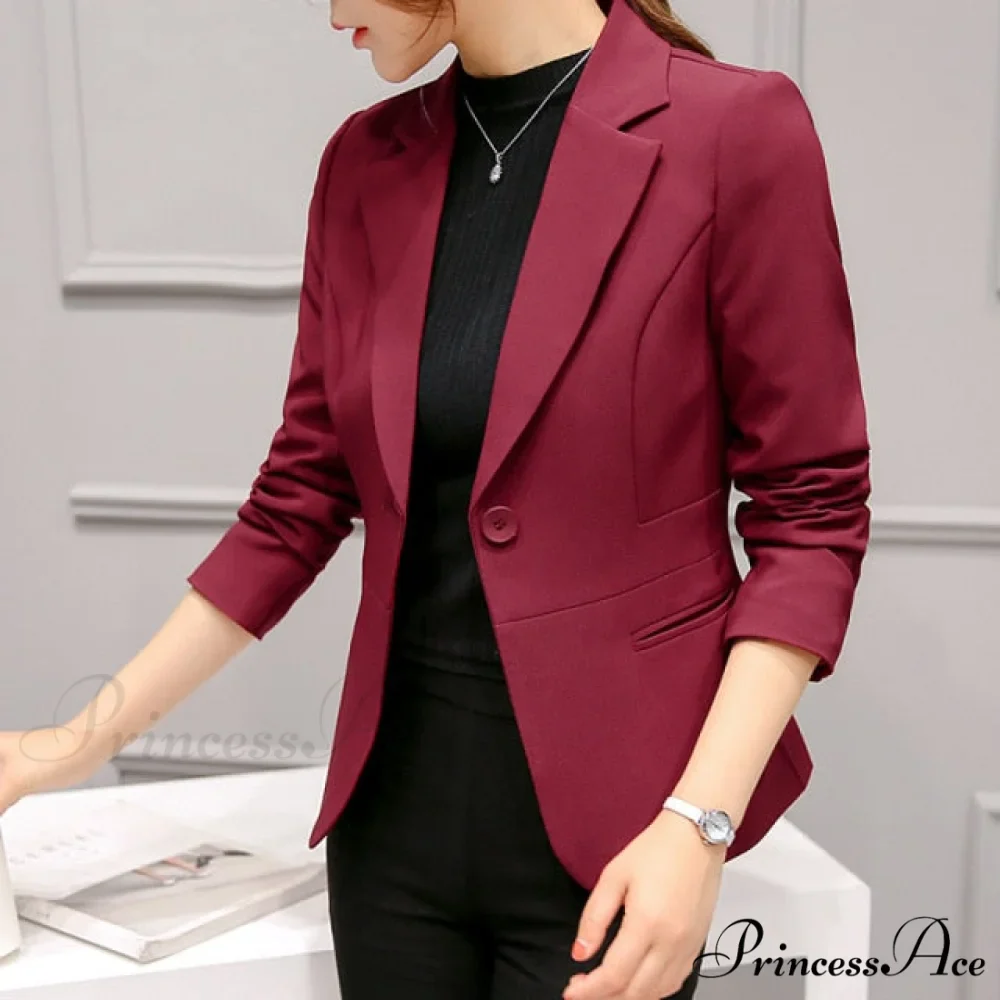 Fashion Solid Formal Blazers - Image 3
