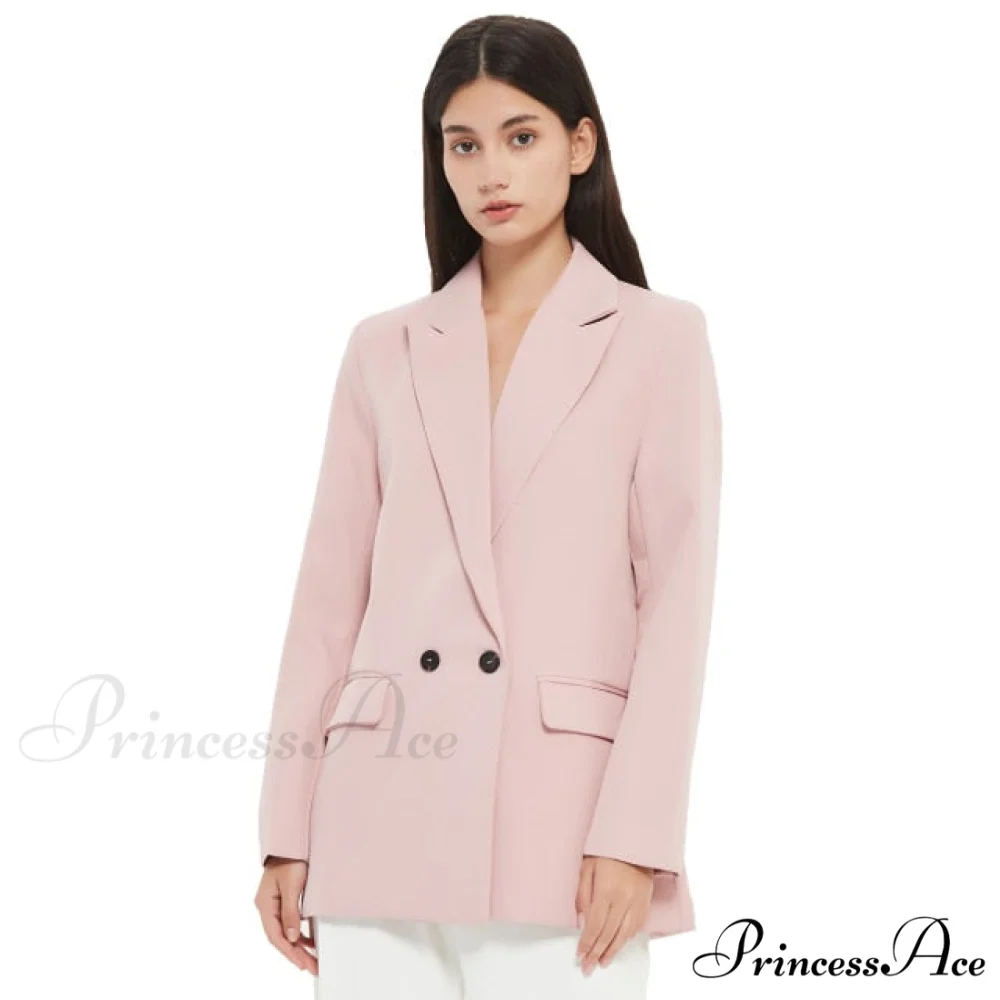 Casual Solid Color Pocket Decorative Blazer - Image 13