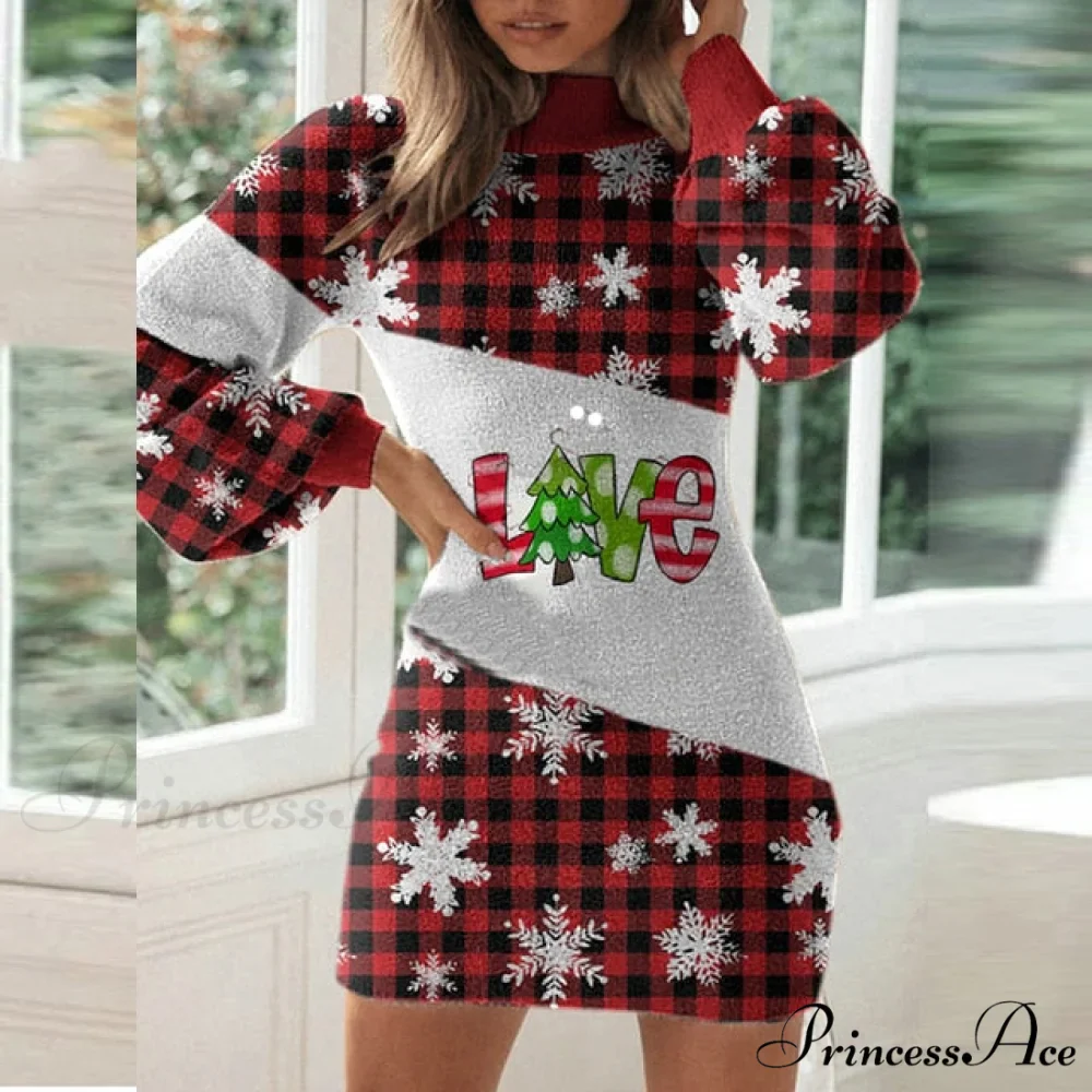 Elegant Lantern Long Sleeves Dresses - Image 4