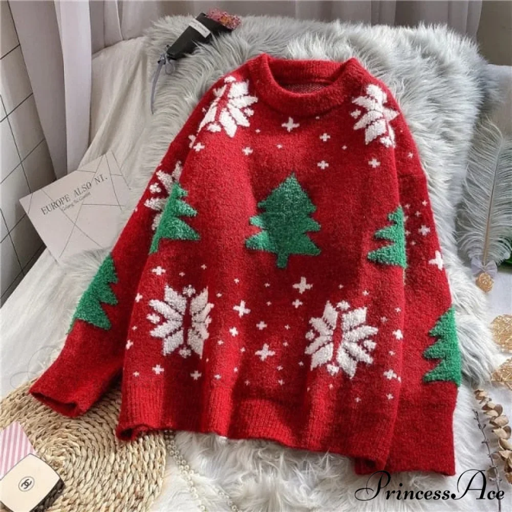Christmas Red Deer Sweater - Image 7