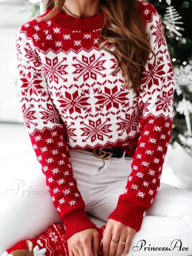 Christmas Santa Snowflake Sweaters - Image 5