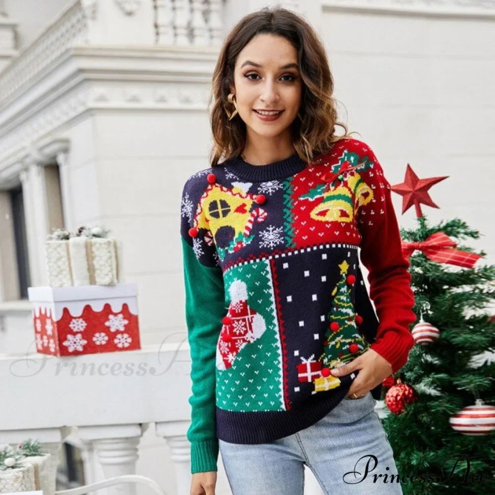 Christmas Little Snowflake Knitted Sweater - Image 4