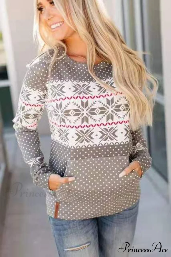 Christmas Classic Deer Printed Knitted Sweater - Image 4
