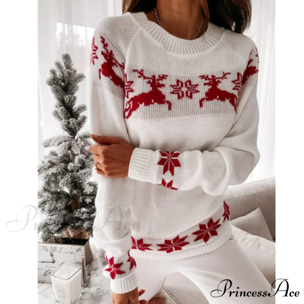 Christmas Knitted Long Pullover Sweater - Image 4