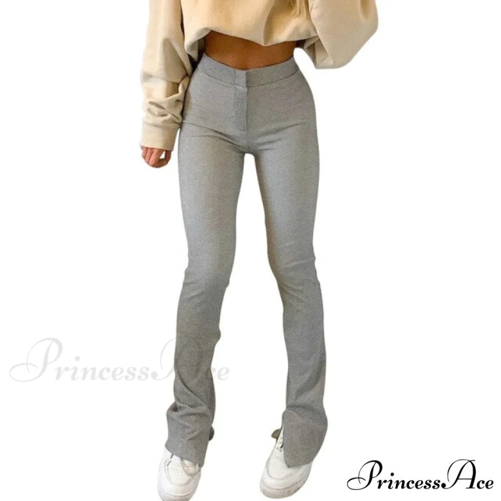 Solid Sweatpants Skinny Long Trousers - Image 5