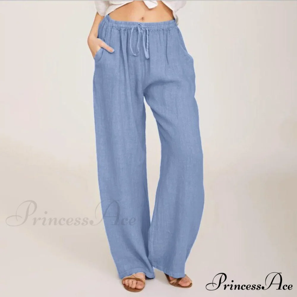 Wide Leg Lace-up Pants - Image 5