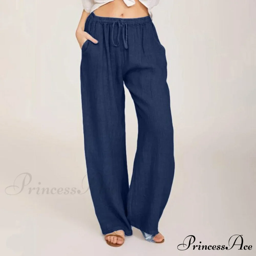 Wide Leg Lace-up Pants - Image 6