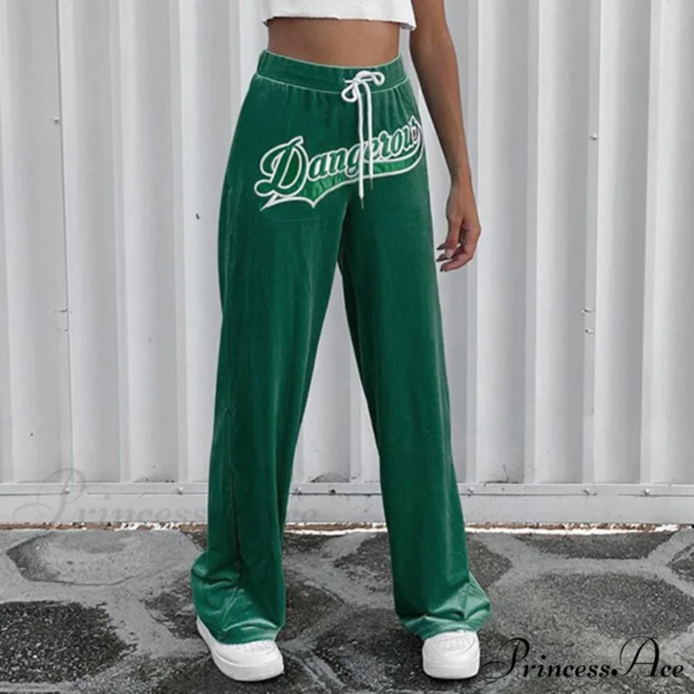 Loose Track Jogging Solid Color Tie Wrap Trousers - Image 4