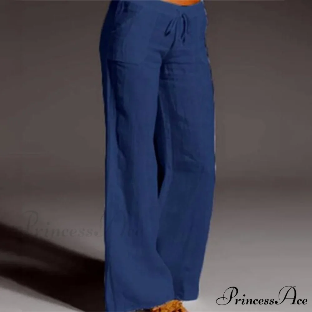 High Waist Casual Loose Wide Leg Pants - Image 5