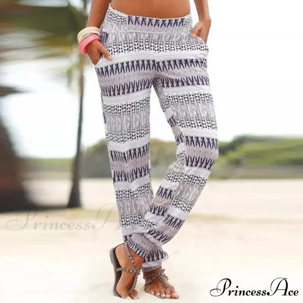 High Waist 3D Printing Trousers Long Pants - Image 3