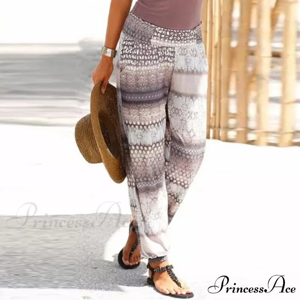 High Waist 3D Printing Trousers Long Pants - Image 4