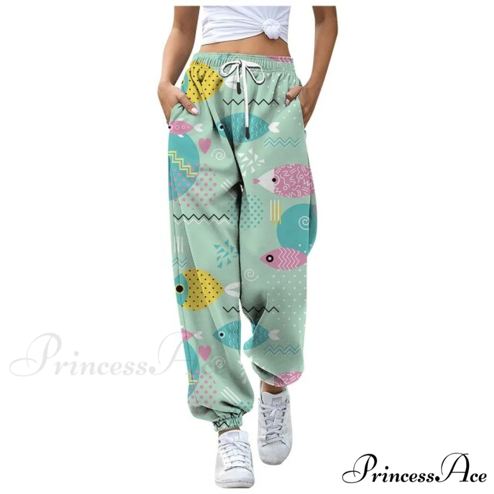 Sweatpants Casual Animal Printed Pattern Trousers - Image 3