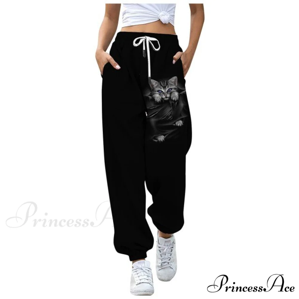 Sweatpants Casual Animal Printed Pattern Trousers - Image 4