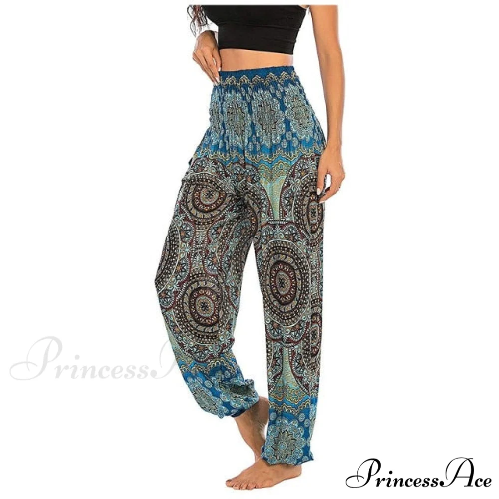 Floral Print Long Pants - Image 3