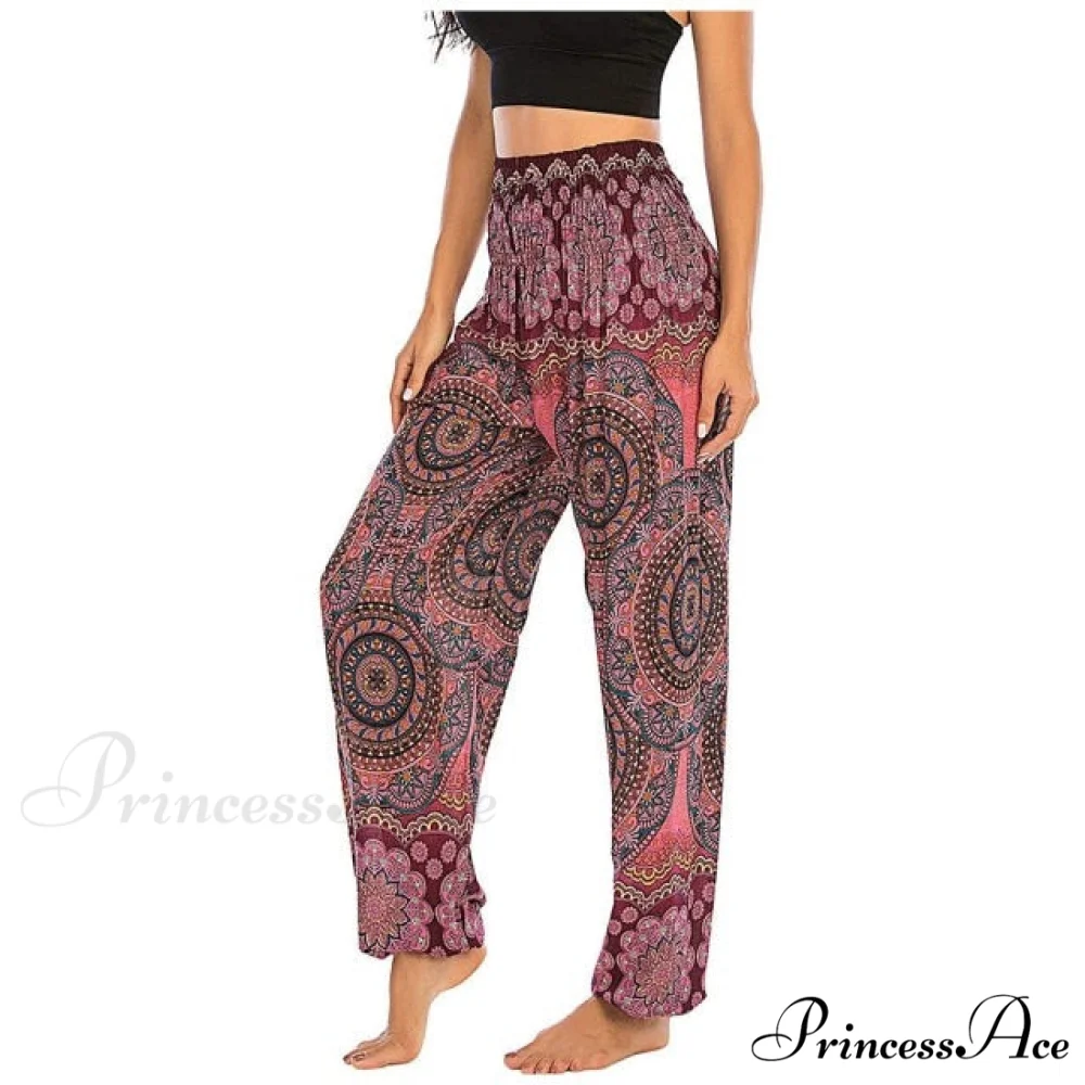 Floral Print Long Pants - Image 4