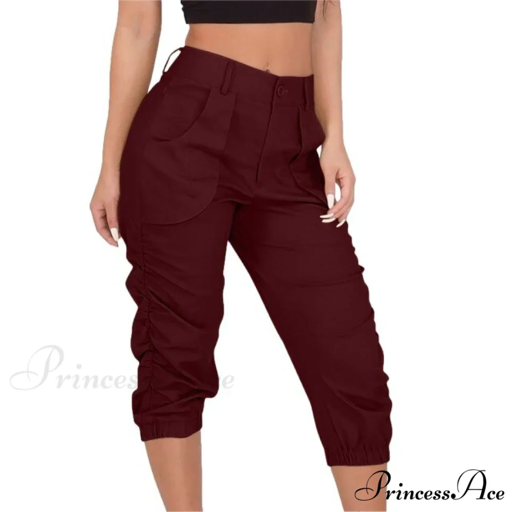 High Waist Cropped Pants - Image 5