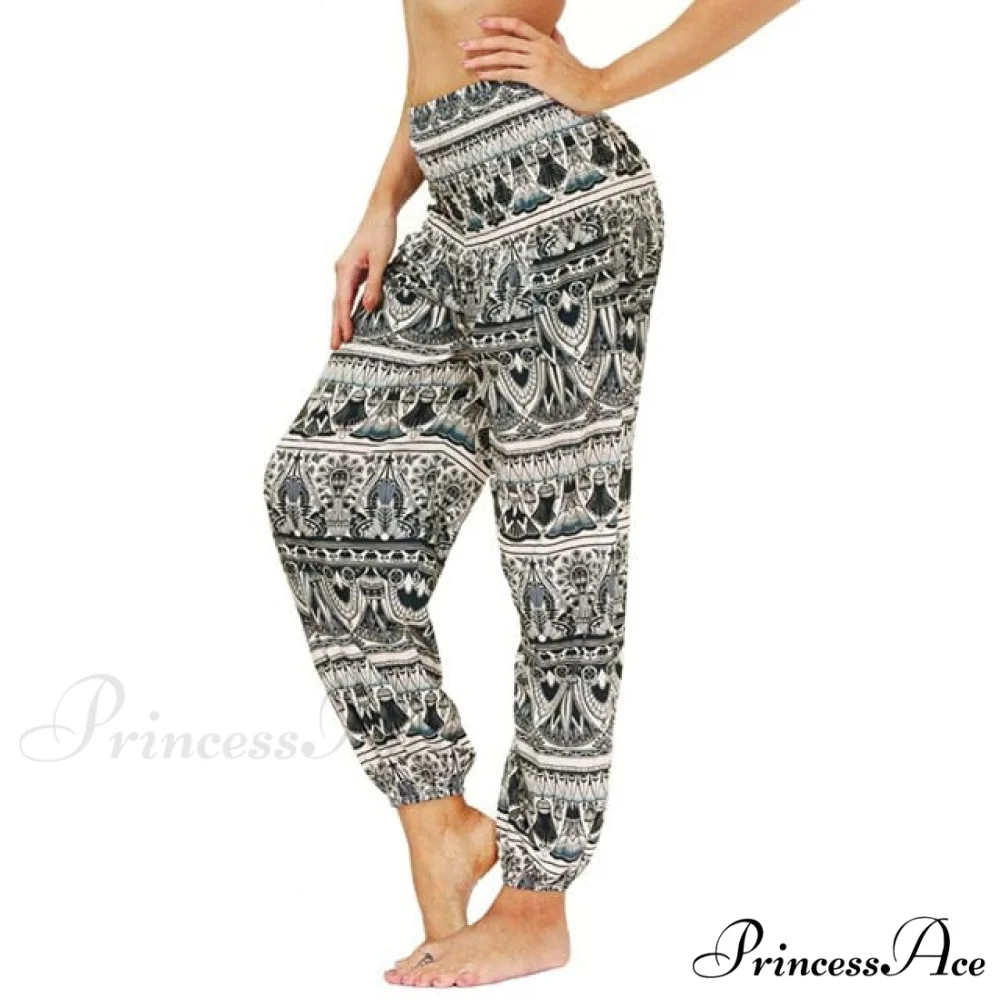 Casual Boho Vintage Wide Leg Pants - Image 8