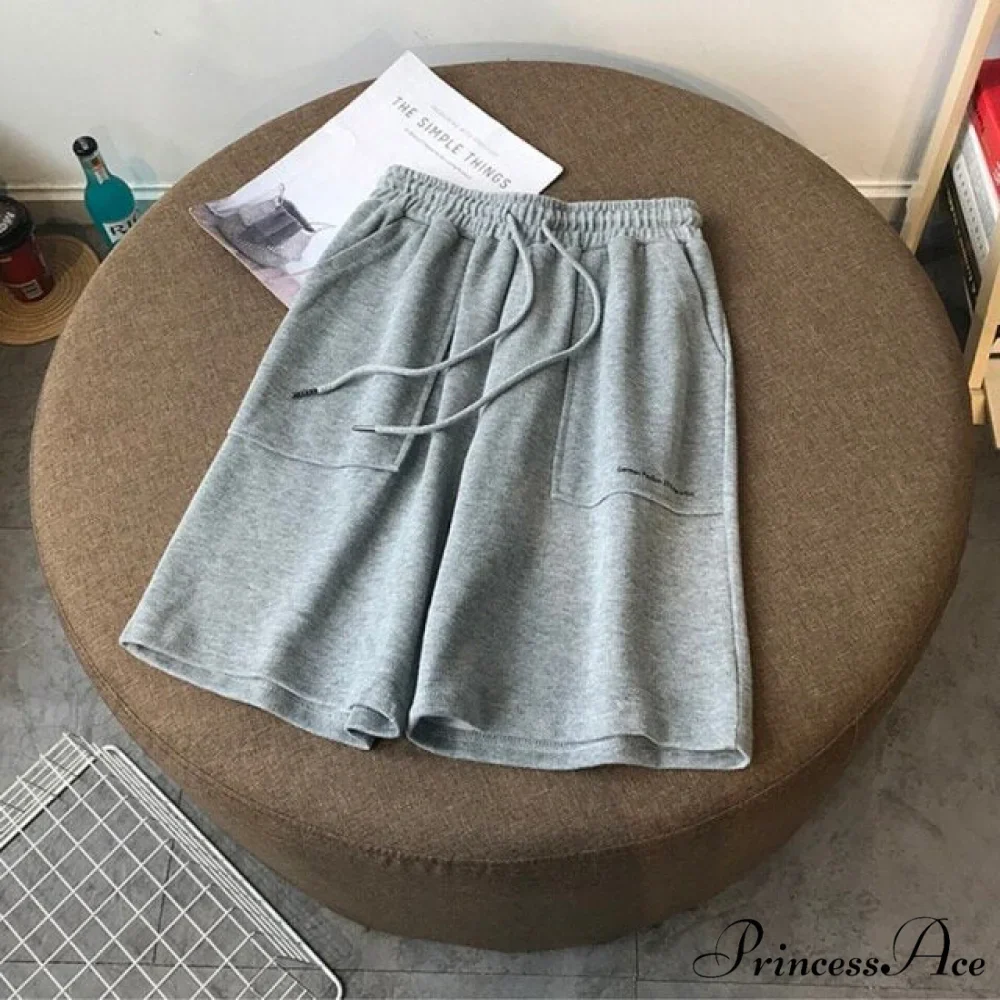 Knee Length Pants Drawstring Korean Shorts - Image 3