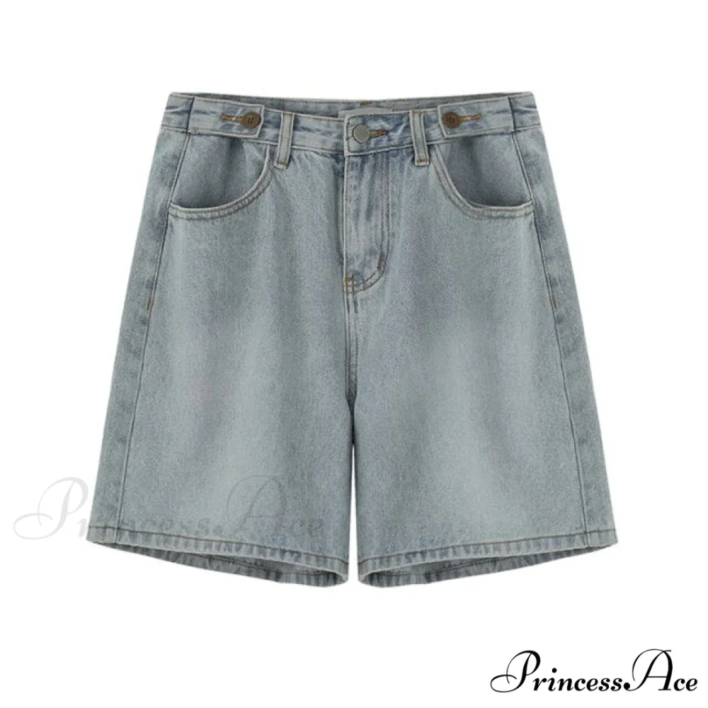 High Waist Denim Shorts - Image 2