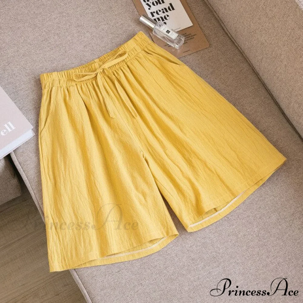Loose Plus Size Knee Wide-leg Shorts - Image 10
