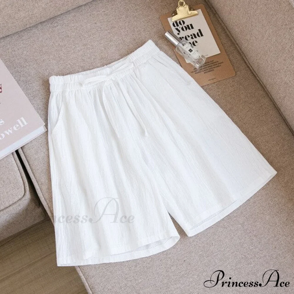 Loose Plus Size Knee Wide-leg Shorts - Image 11