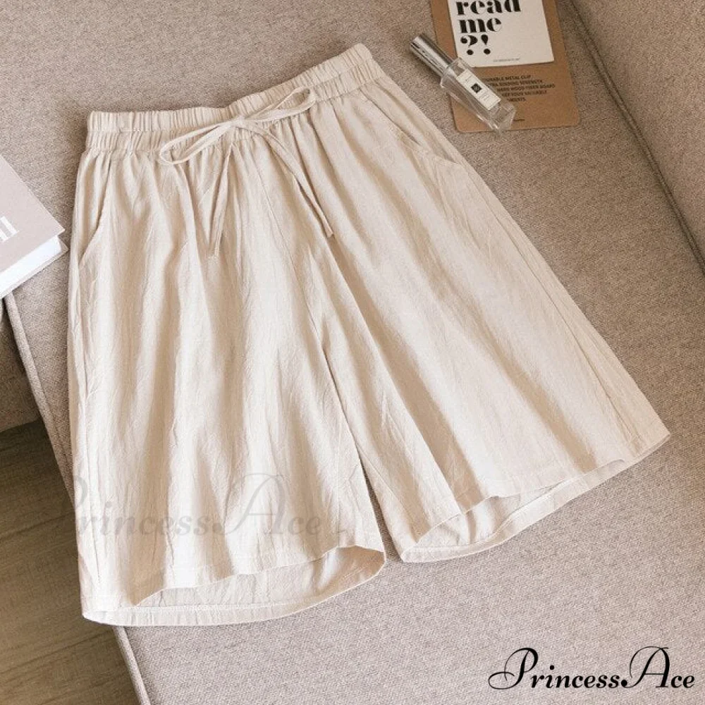 Loose Plus Size Knee Wide-leg Shorts - Image 8