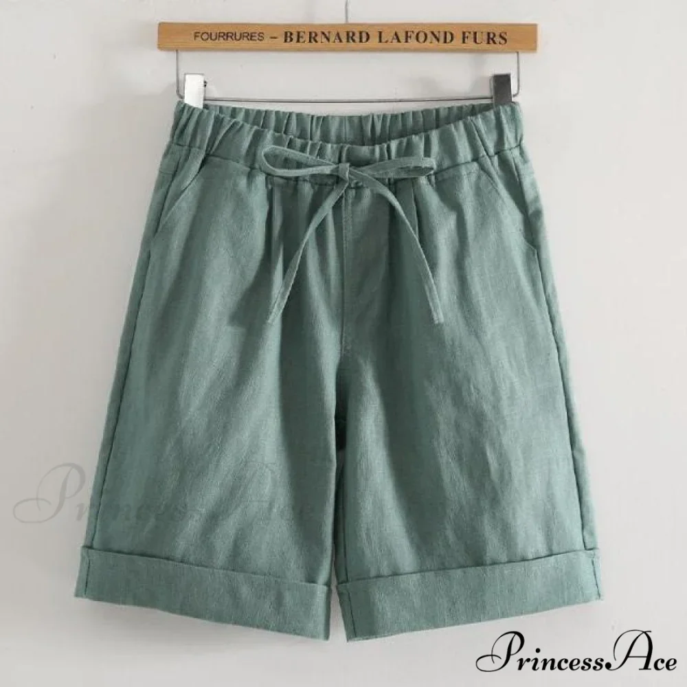Fashion Elastic Waist Loose Shorts - Image 6