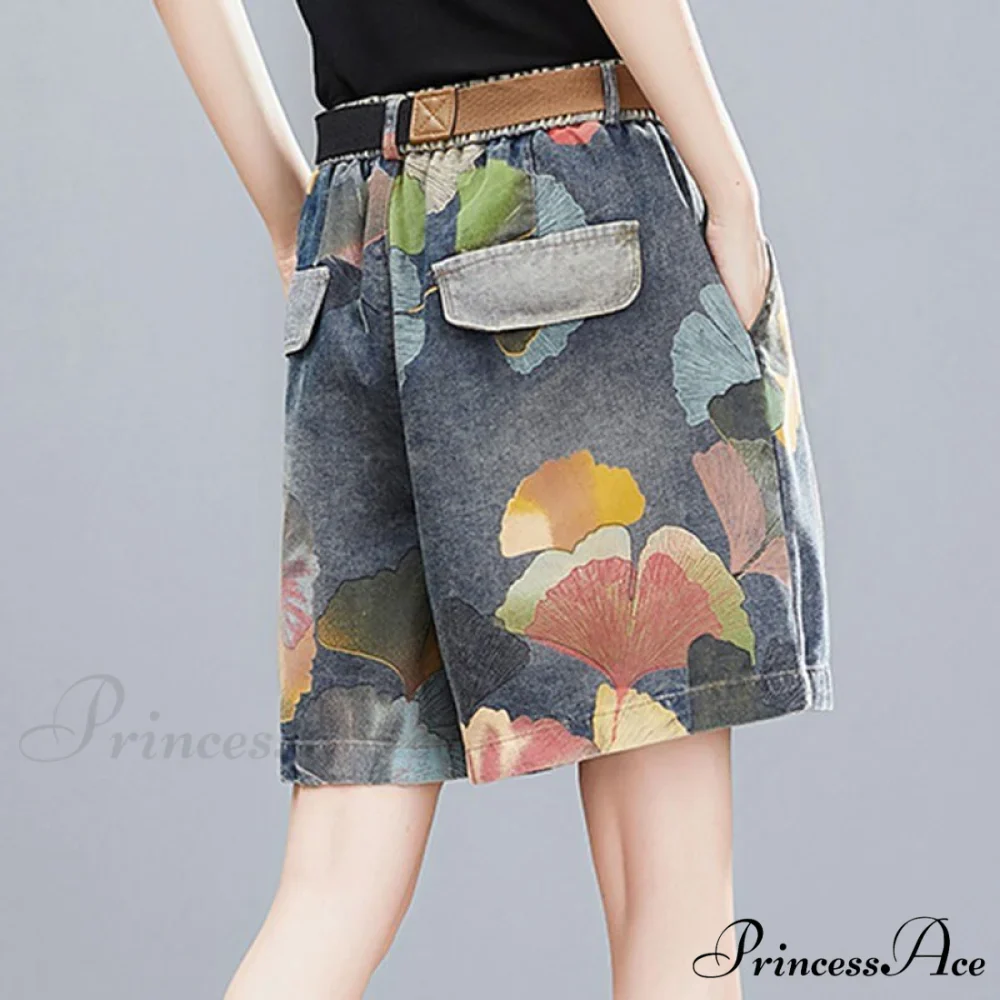 Knee Length Denim Shorts - Image 2