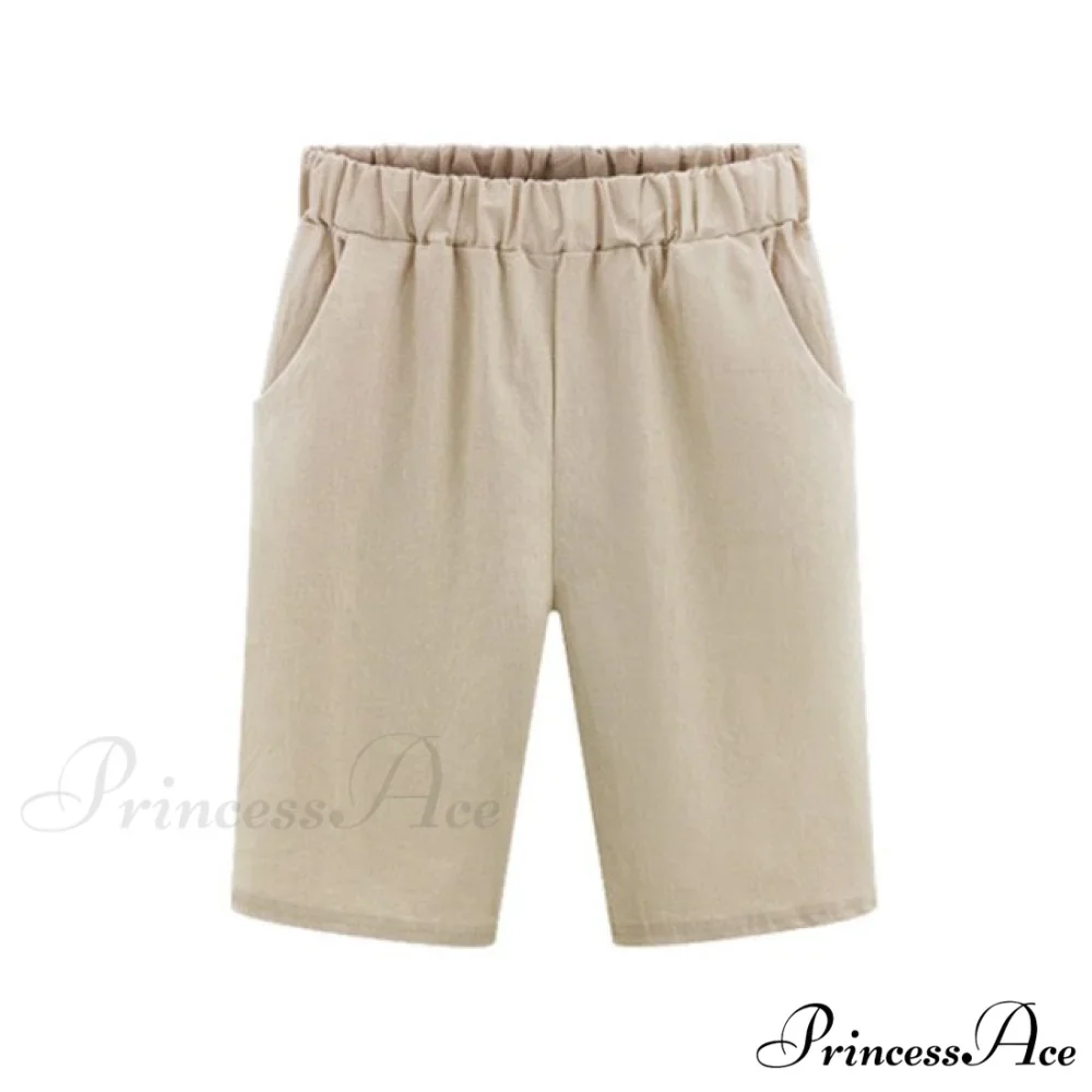 Plus Size Elastic Waist Casual Harem Shorts - Image 5