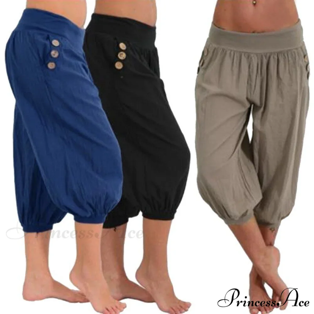 Fashion Cotton Linen Shorts - Image 2