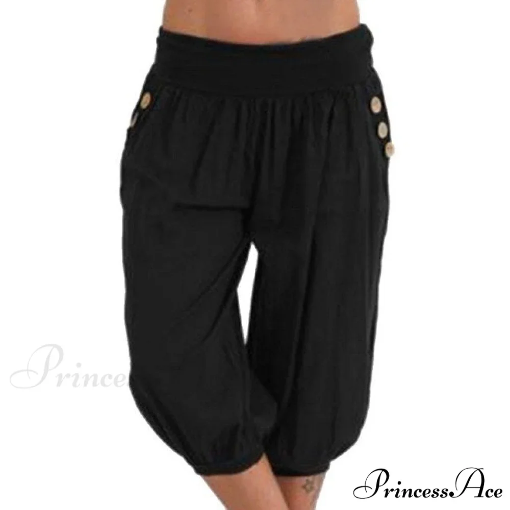 Fashion Cotton Linen Shorts - Image 3