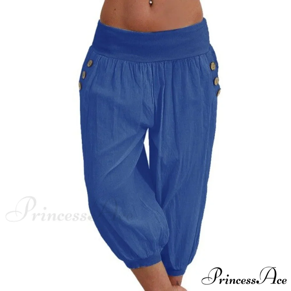 Fashion Cotton Linen Shorts - Image 4