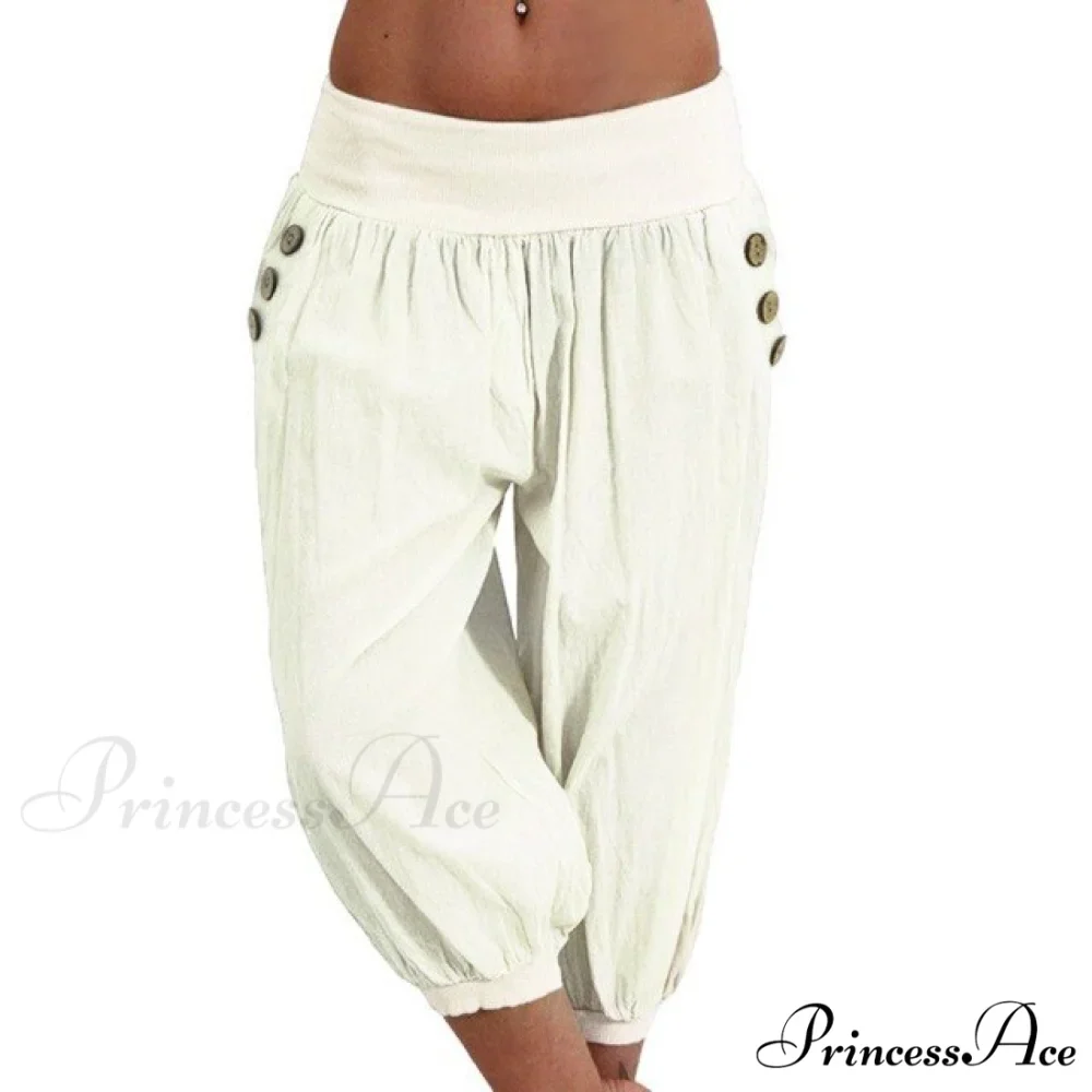 Fashion Cotton Linen Shorts - Image 5