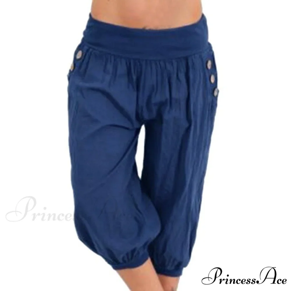 Fashion Cotton Linen Shorts - Image 6
