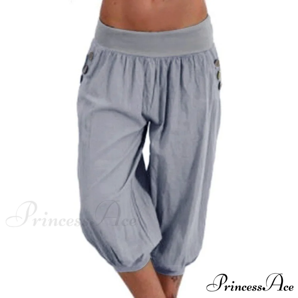 Fashion Cotton Linen Shorts - Image 7