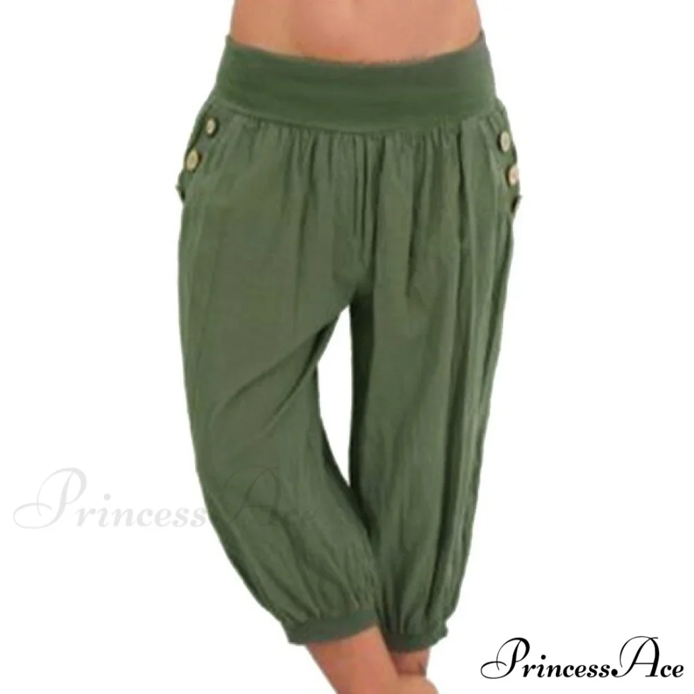 Fashion Cotton Linen Shorts - Image 8