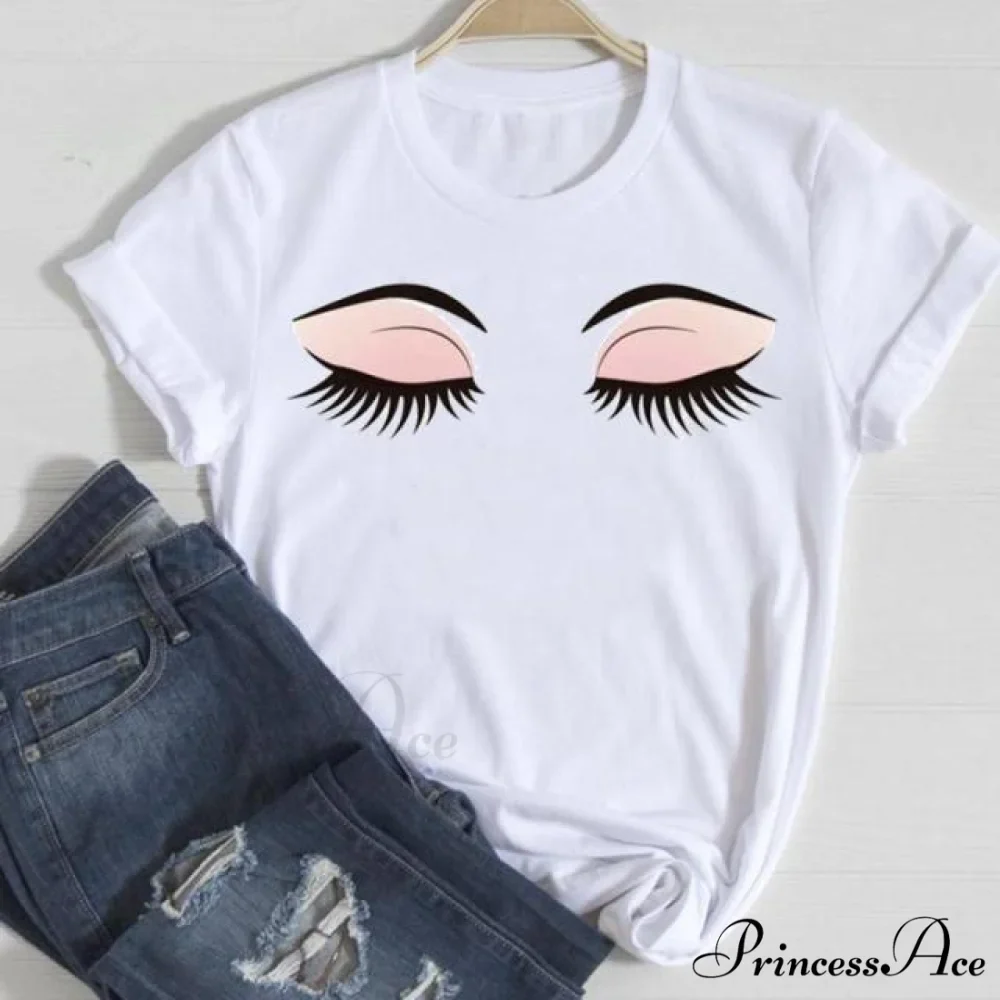 Graphic Lady Print Female T-Shirt - Image 13